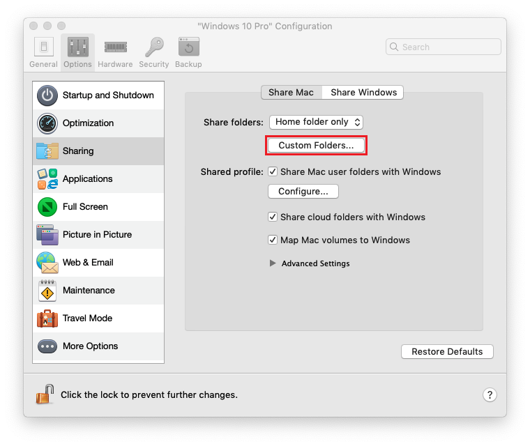 How to set a shared folder on Mac?