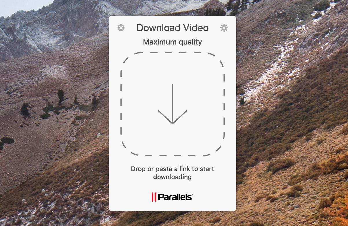 Download video starting screen