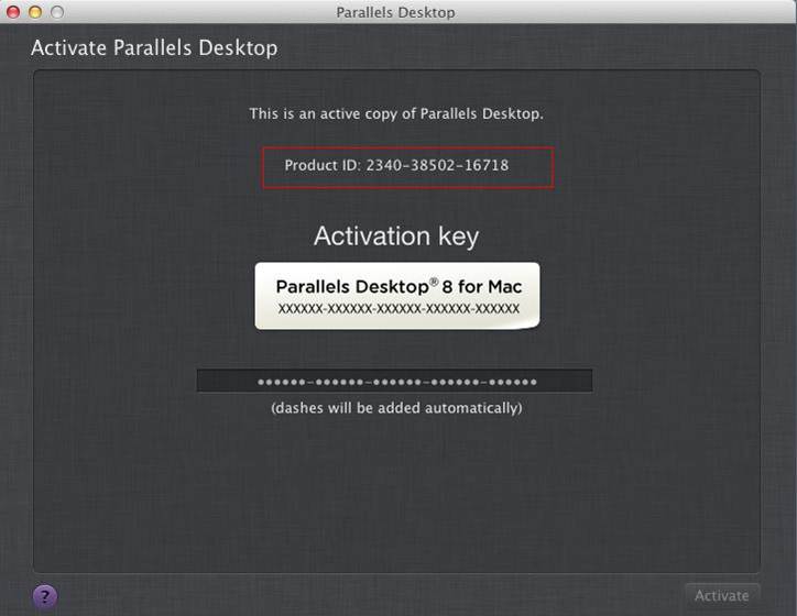 parallels for mac activation key free