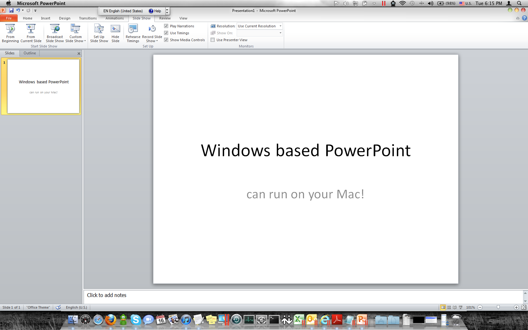 powerpoint maker in for mac