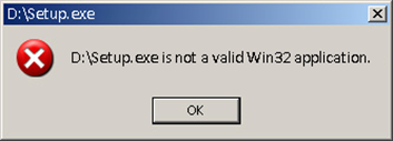 Is not a valid windows ce application что делать