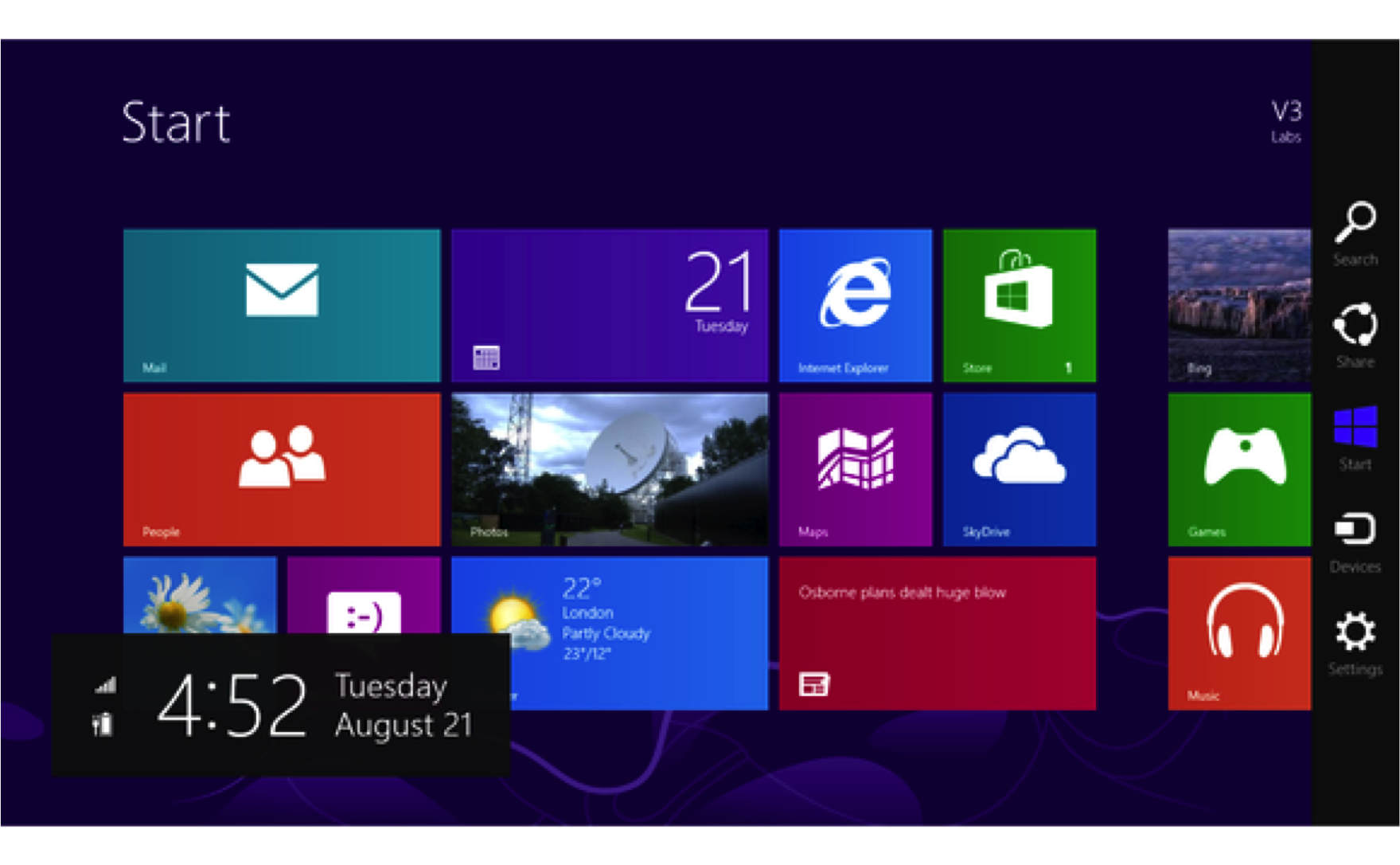 windows 8 default desktop