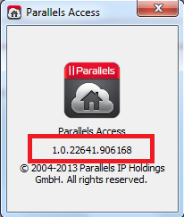 uninstall parallels access agent