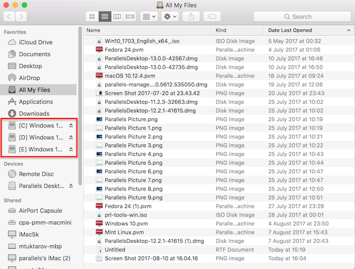 copy file from remote pc using parallels client for mac