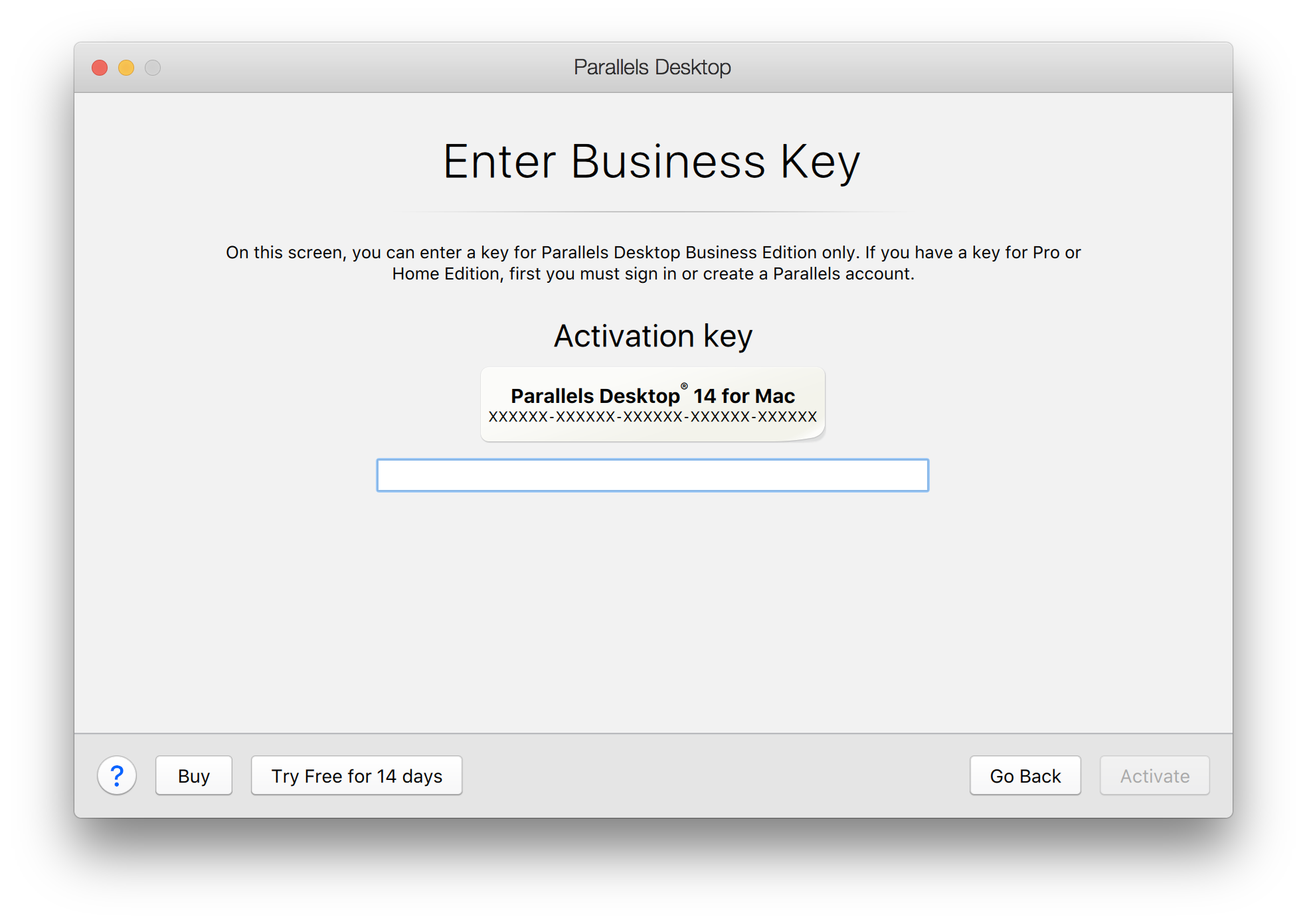 activation key for parallels desktop