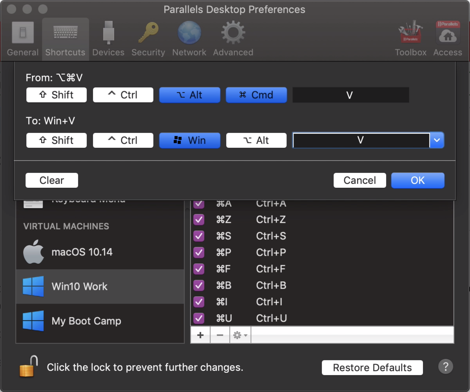 clipboard history shortcut