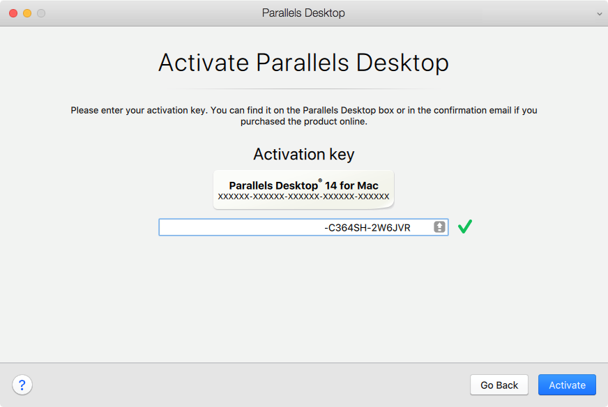 parallels desktop 13 active generate