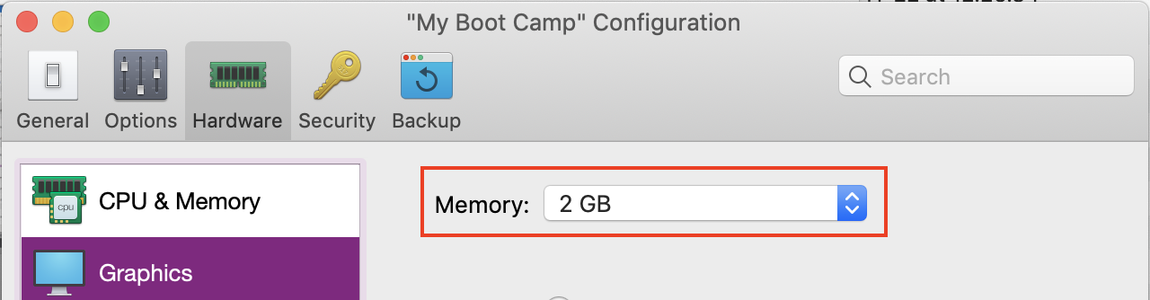 parallel desktop ram