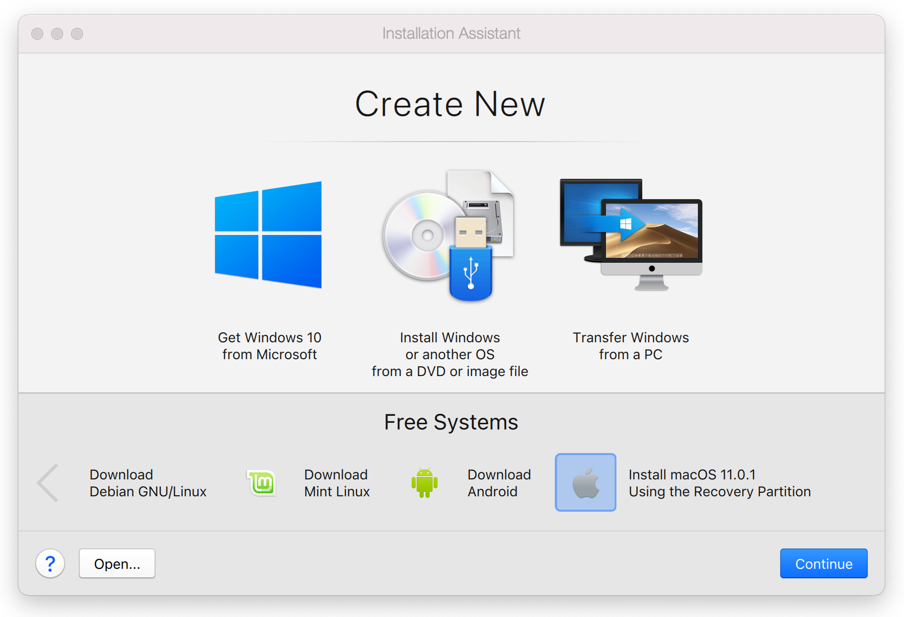 install fresh install for mac osx