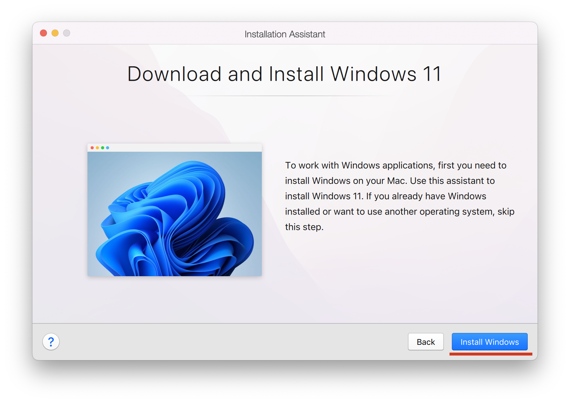 Install Windows 11 on a Mac with an Intel processor