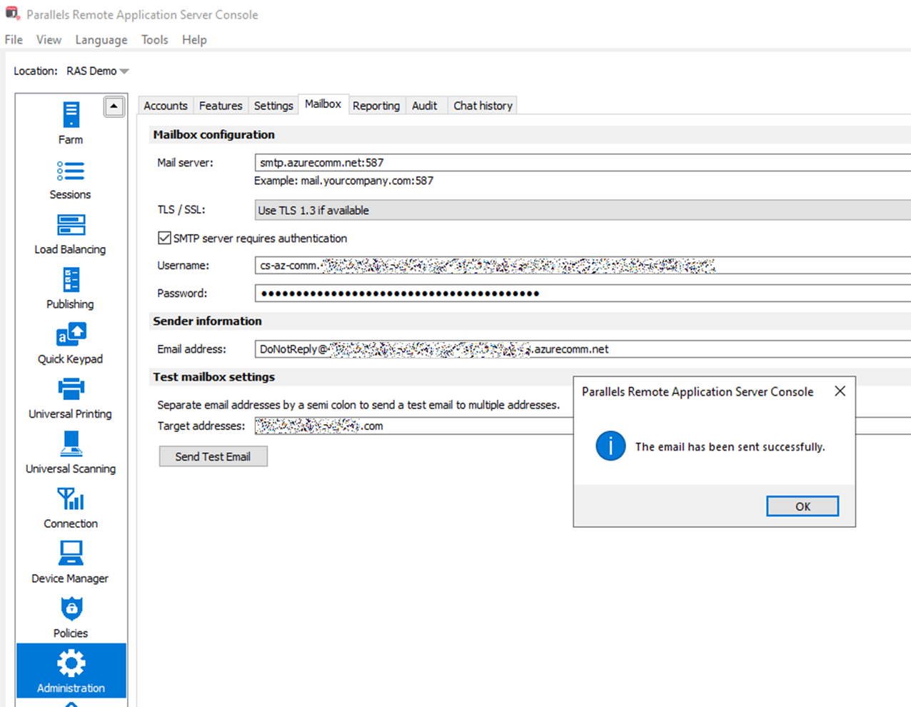 KB Parallels Entra ID Application For Using SMTP To Send Email