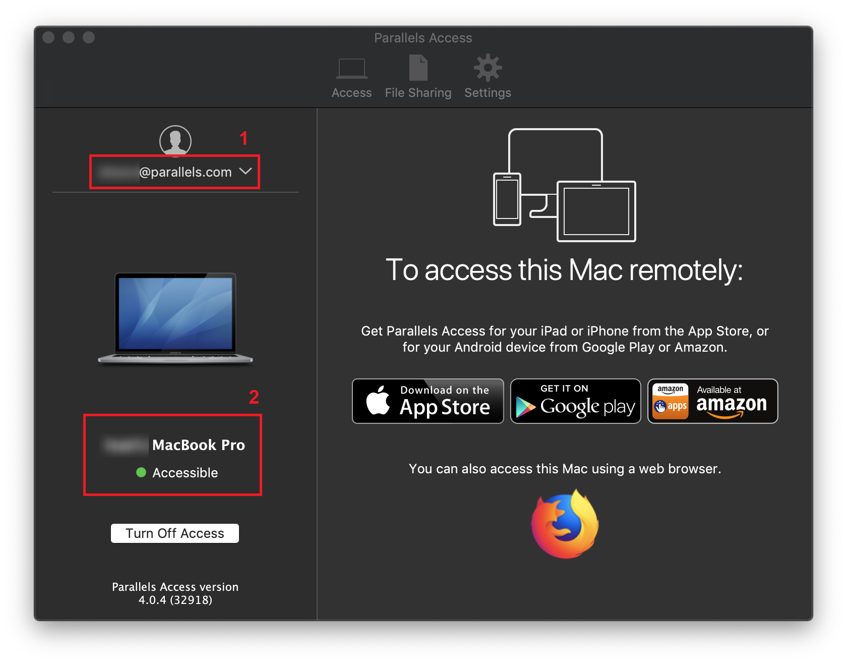 parallels access windows files from osx