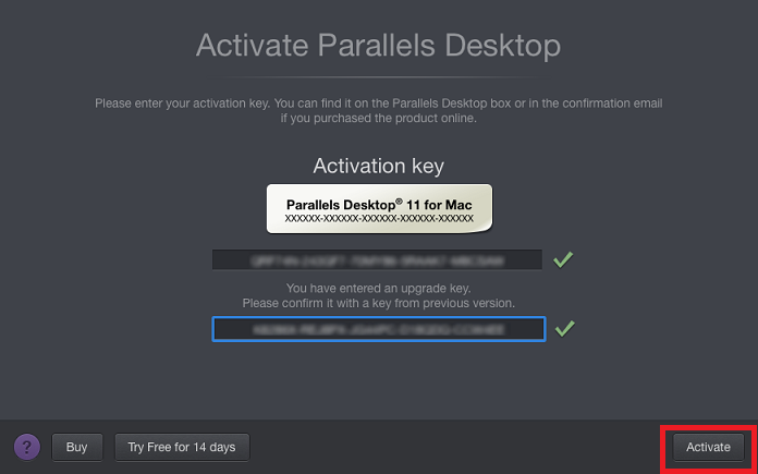 Llave de activacion parallels 14 mac