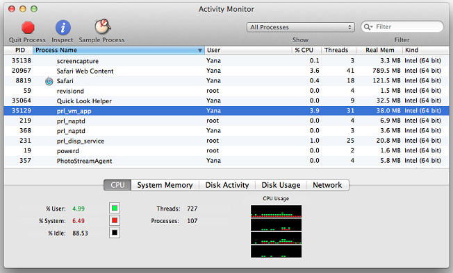 unable to load process monitor device driver