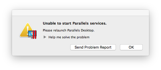 Unable to start container process exec. How to Uninstall Parallels on IOS.