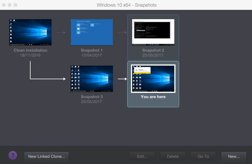 parallels for mac snapshot