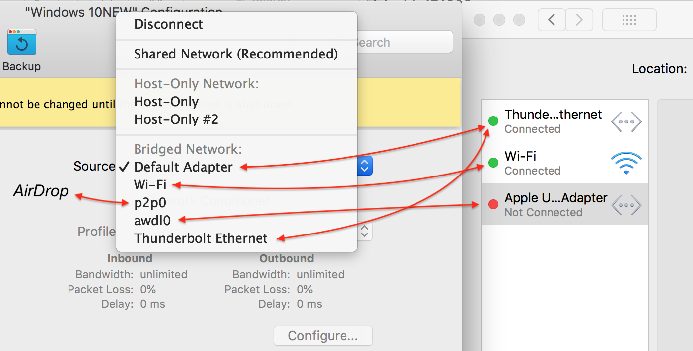 parallels for mac shared network