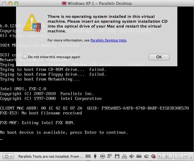 parallels desktop delete virtual machine