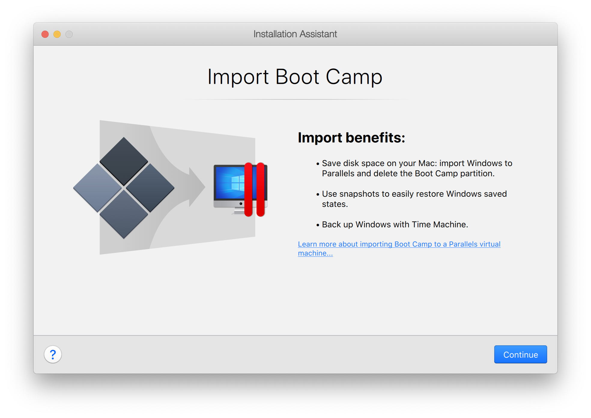 parallels for mac bootcamp